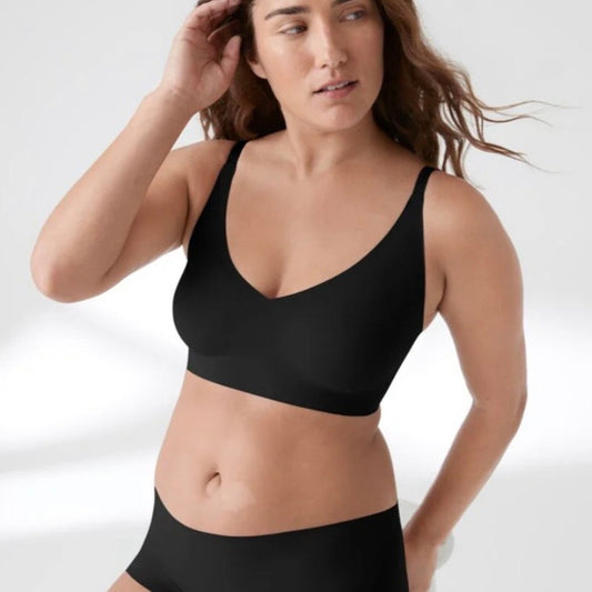 True & Co Convertible Black Bra - Size Medium