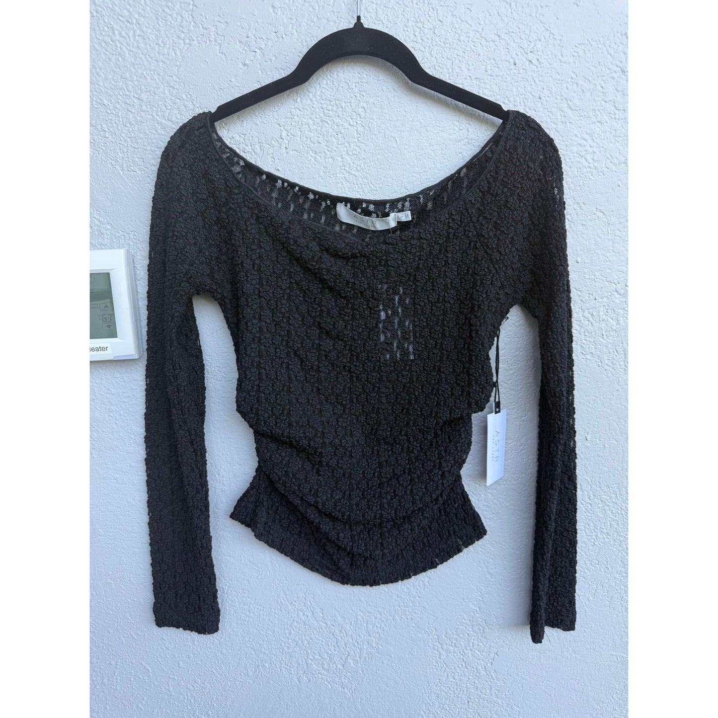 ASTR Boat Neck Lace Top - Small