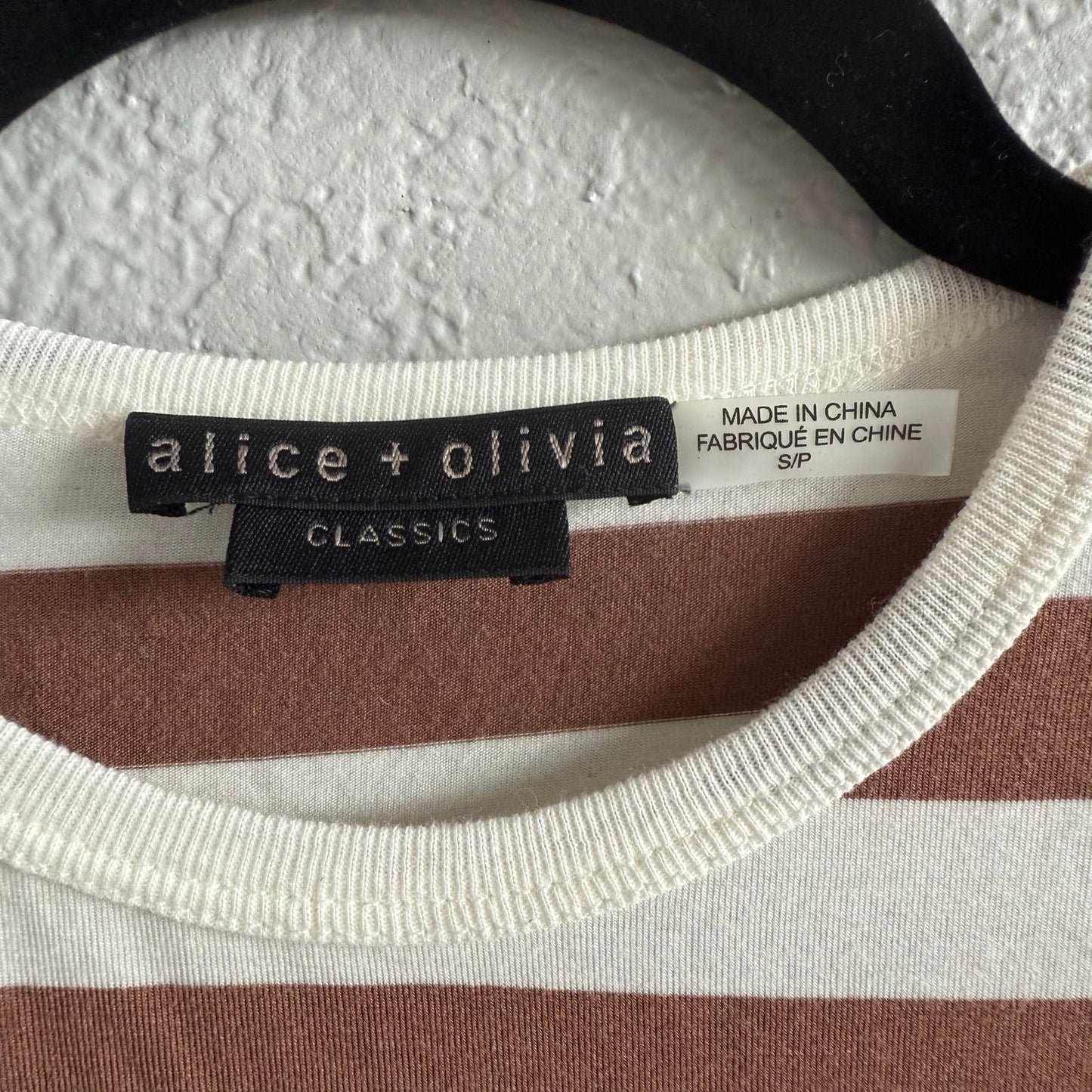 Alice & Olivia Andre fitted cropped tank - small