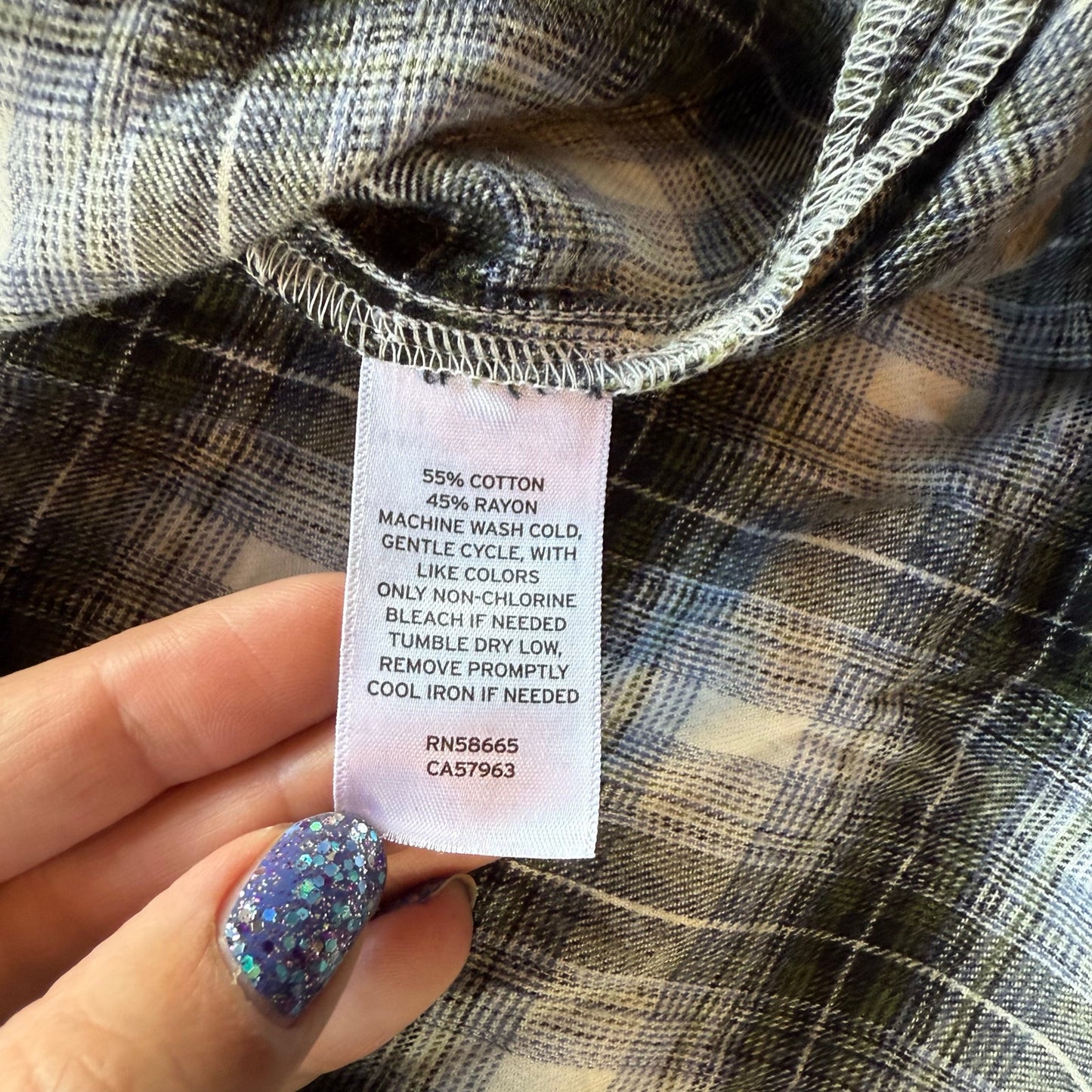 Comfy and Stylish BP Plaid Oversized Flannel M/L