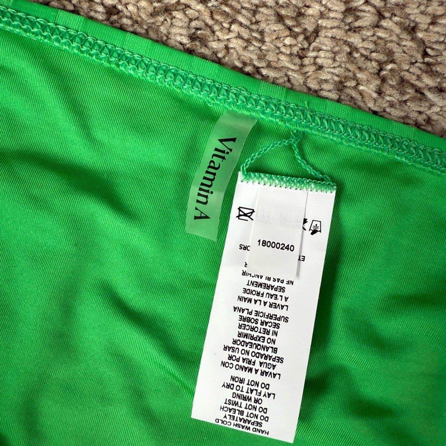 Vitamin A Women's Green Bikini Bottom - Size Large
