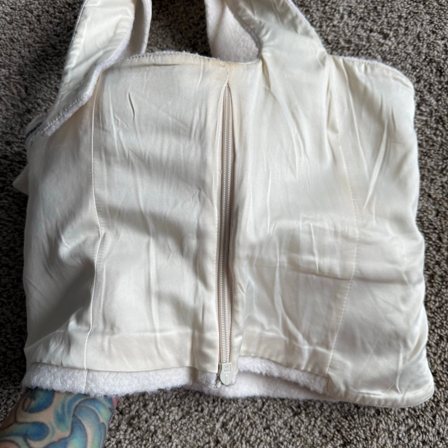 Reformation wool blend white top - small