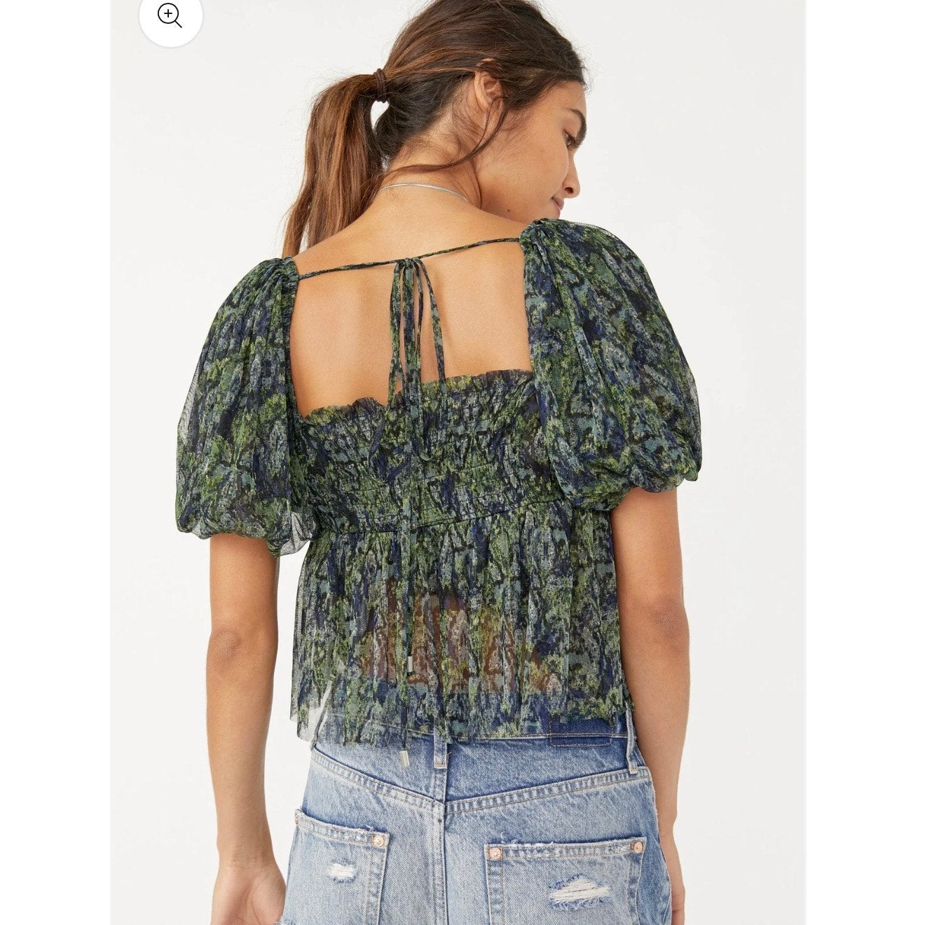 Free People Penelope printed smock top - XS