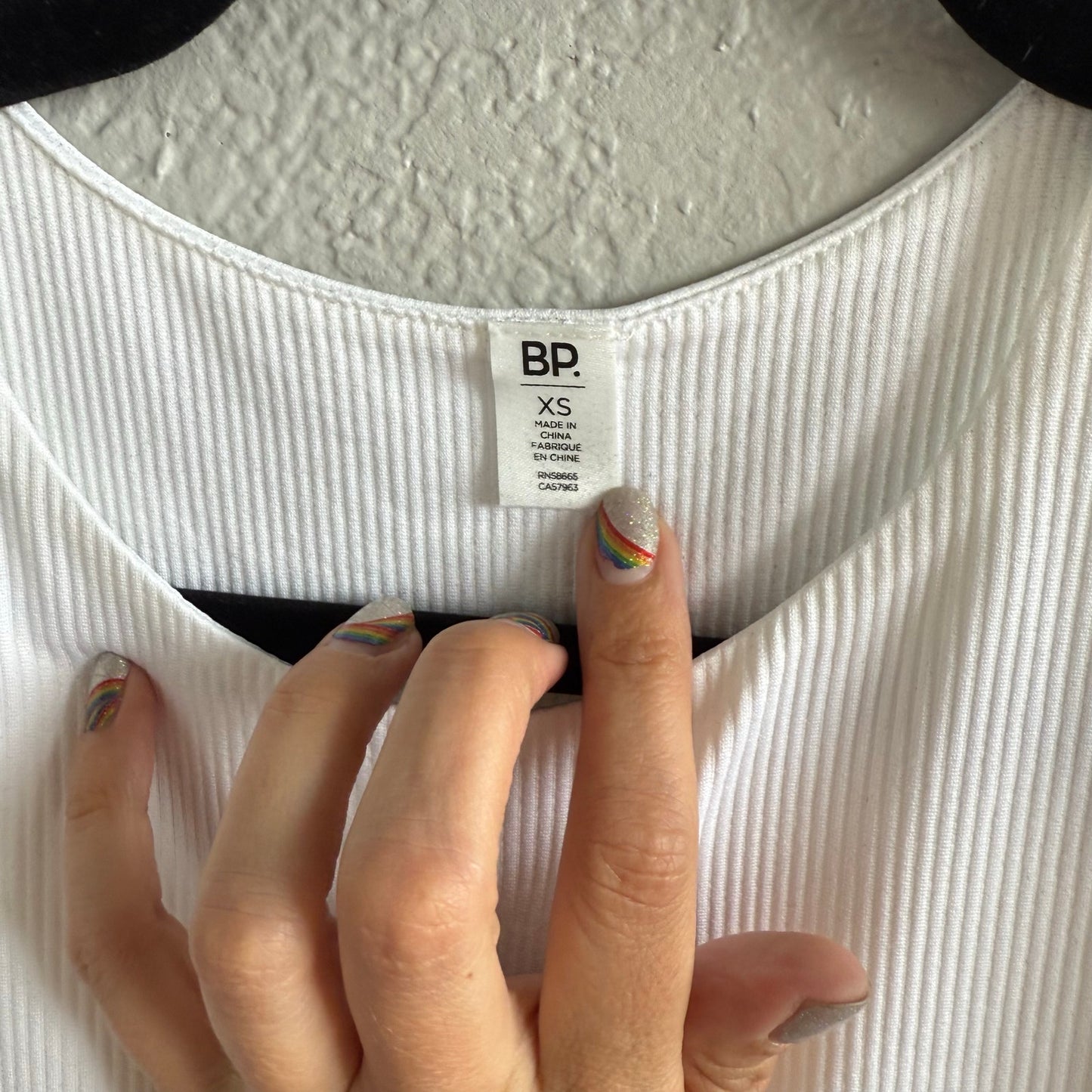 BP thong Bodysuit in White - Size XS