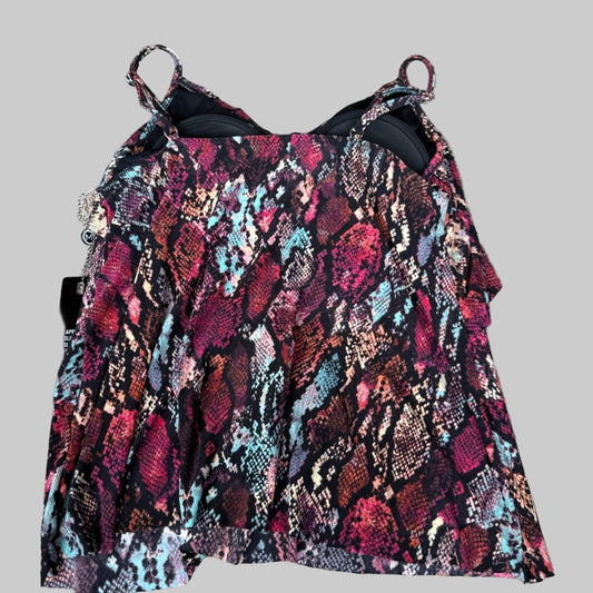 Magicsuit Colorful Snake Print Swim Top Size 14
