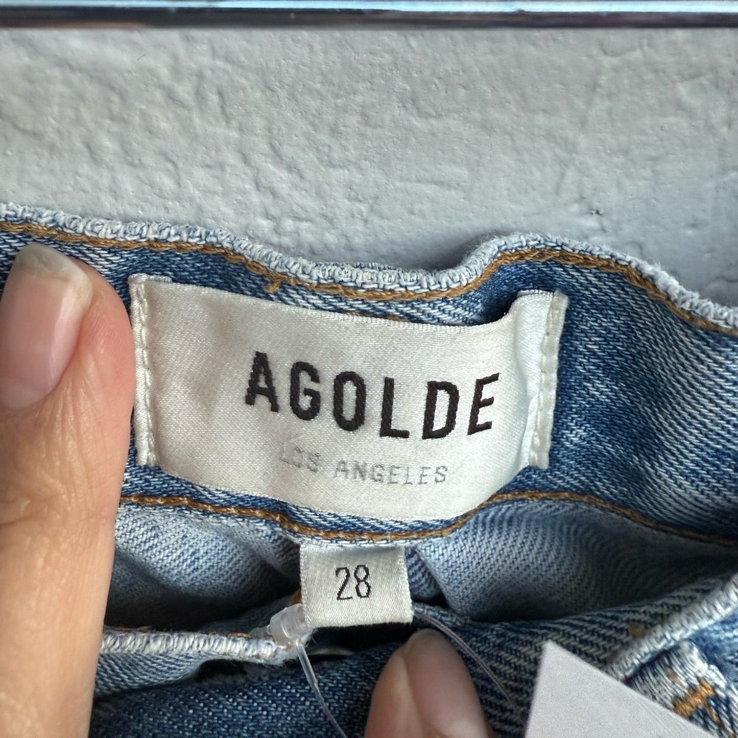 Agolde Blue Straight Leg Jeans Classic Style - Size 28