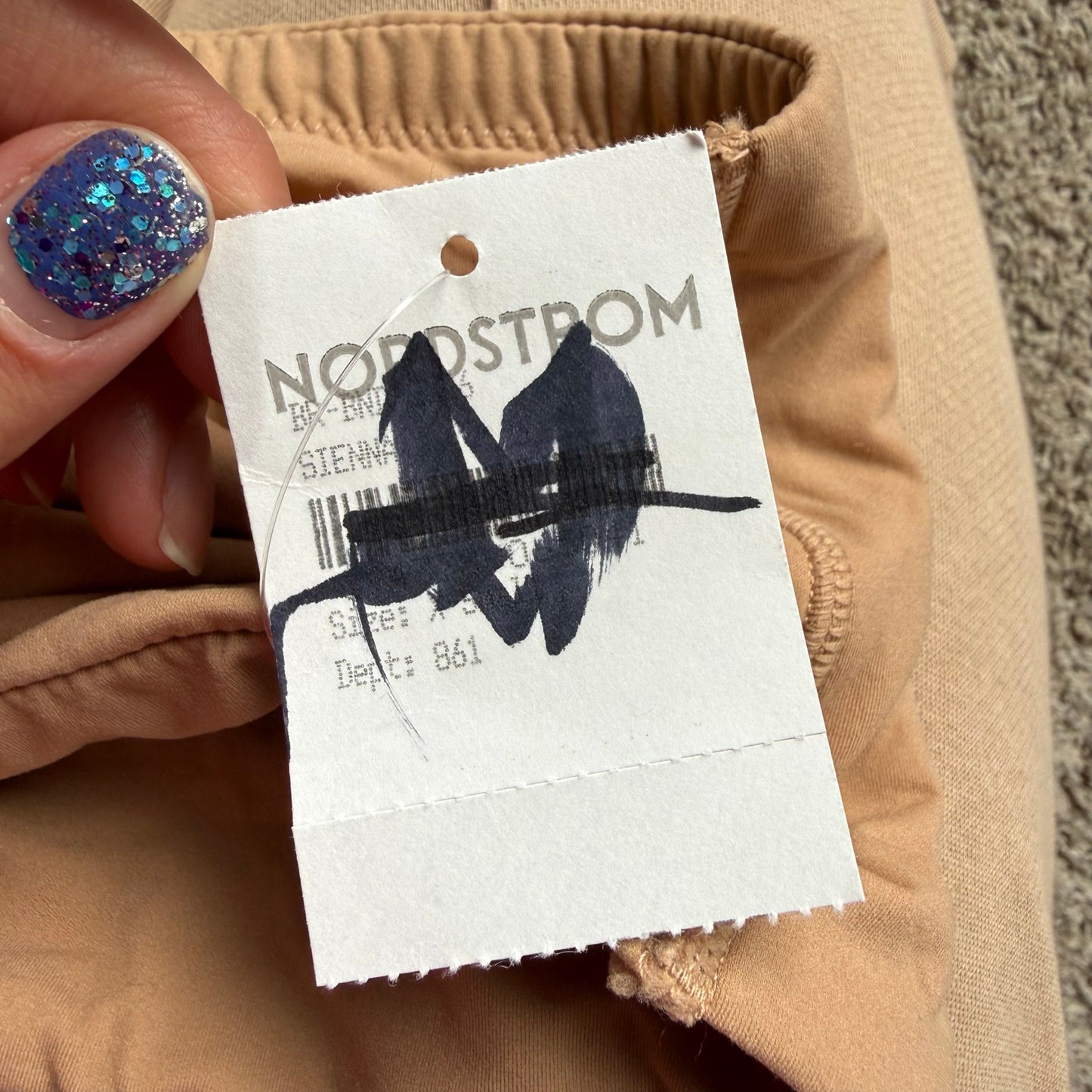 SKIMS Beige Bandeau Bra - Size XS