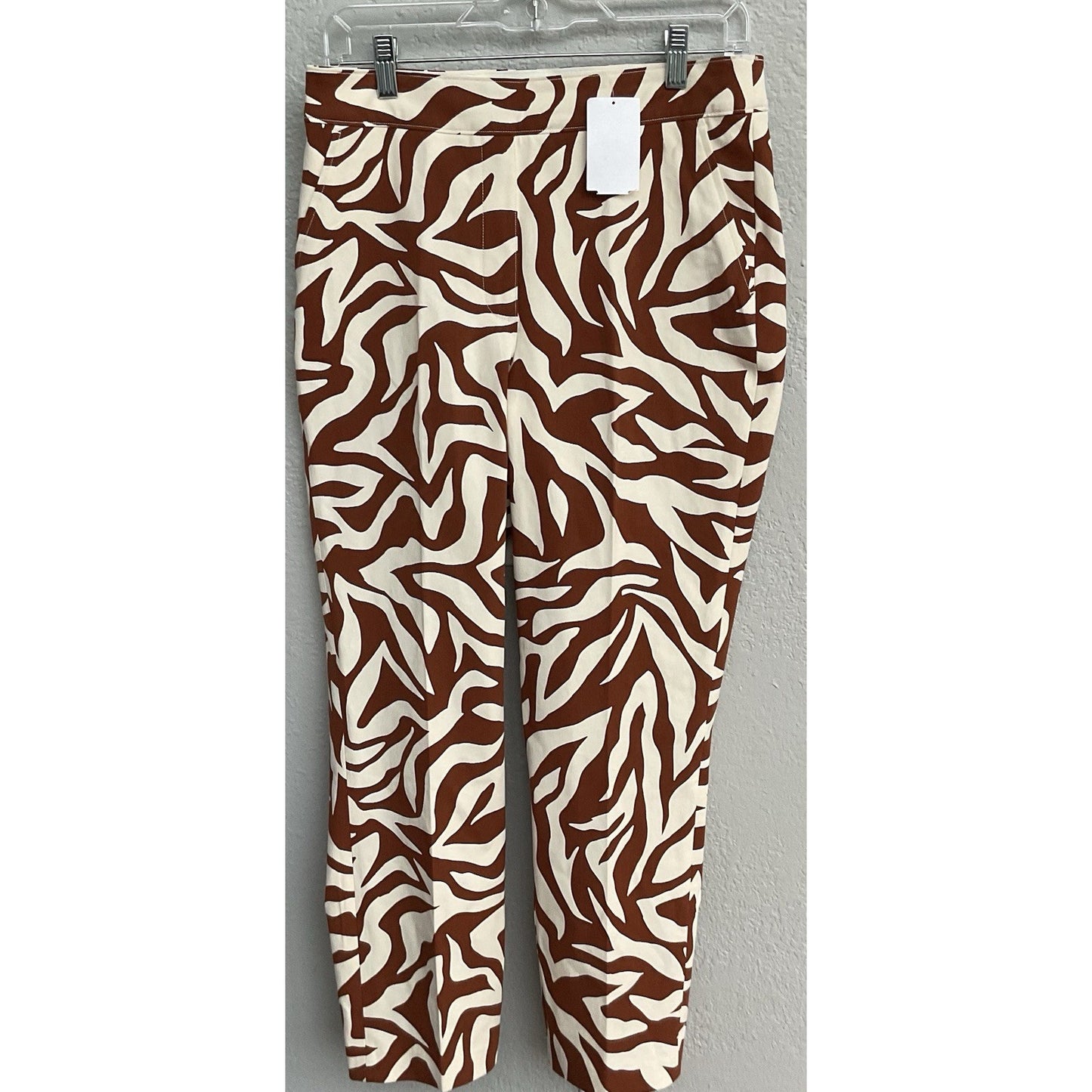 SPANX - ON THE GO - POLISHED ANKLE PANTS ZEBRA CLAY - MEDIUM - NWT MSRP $138