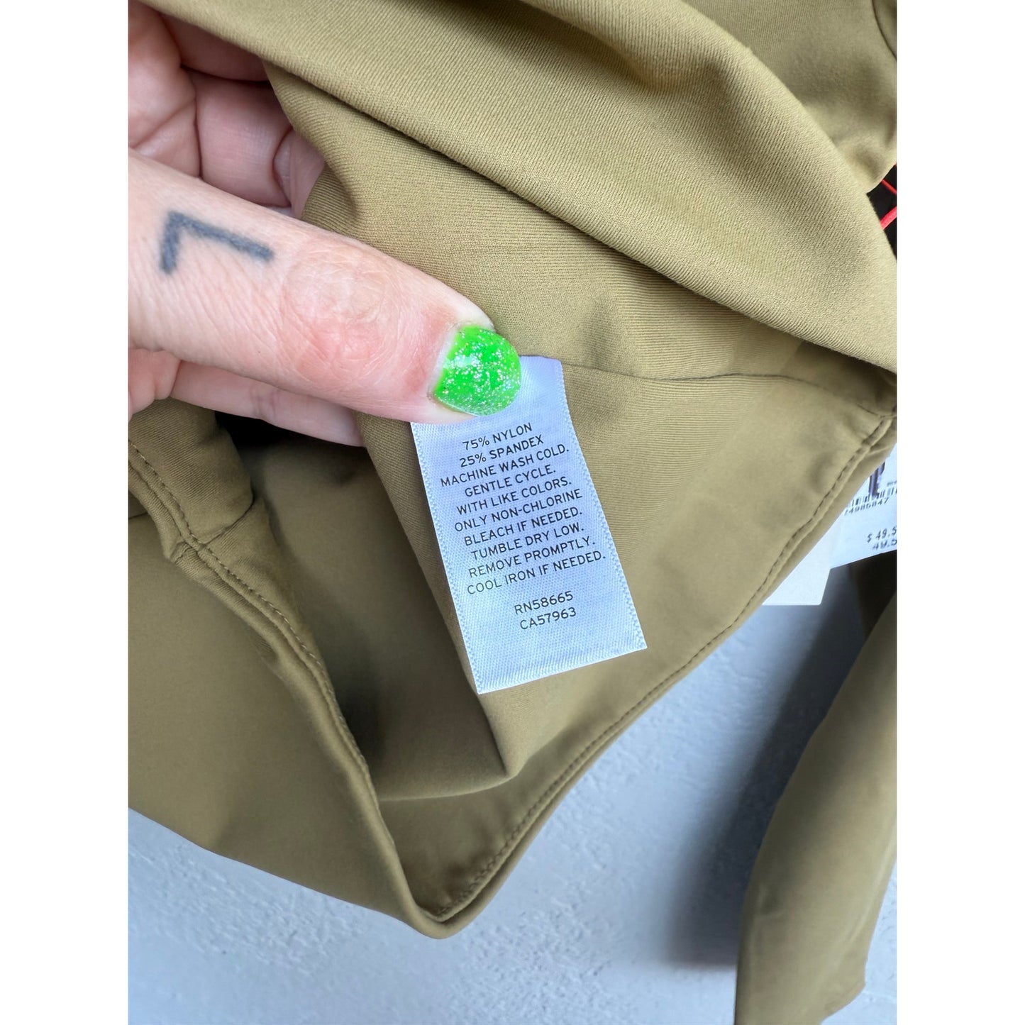 Open Edit Smooth Scoop Neck in Olive - XS