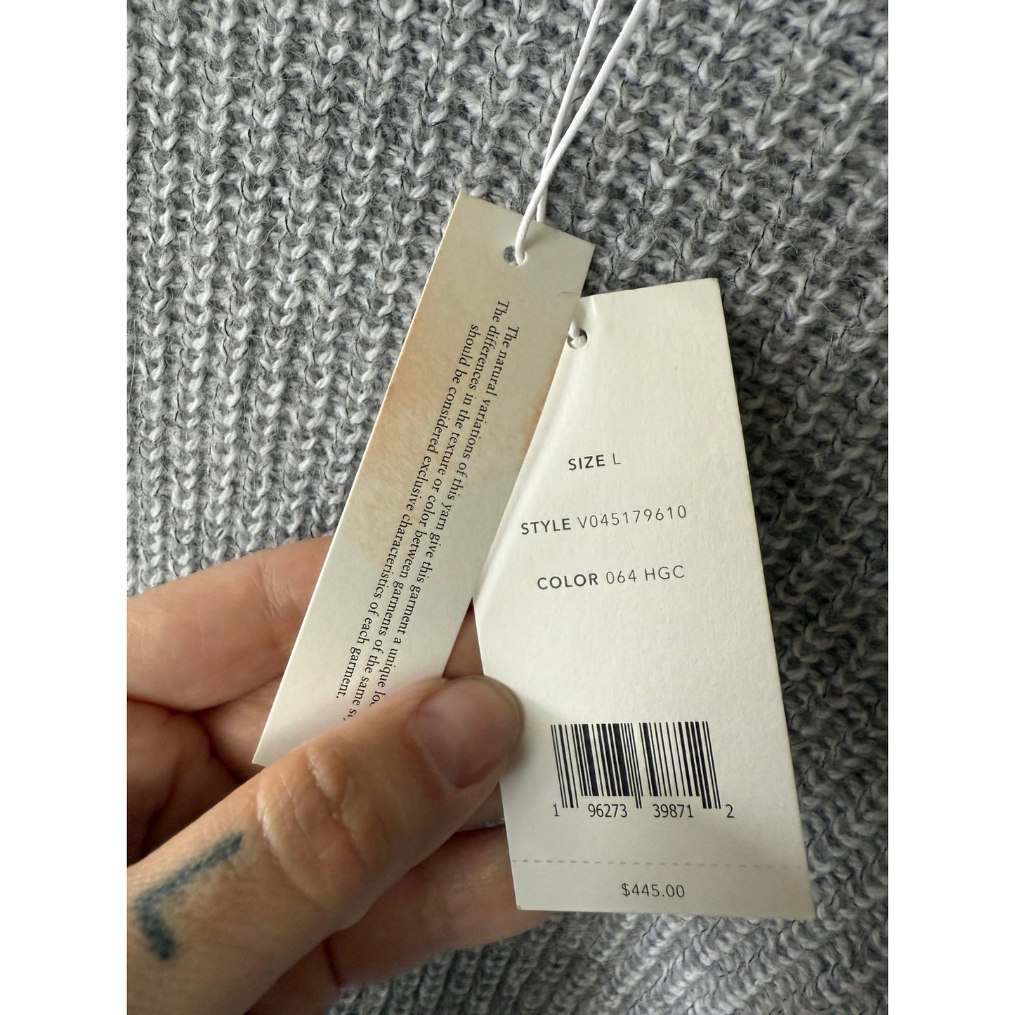 VINCE Sweater - Gray - Large