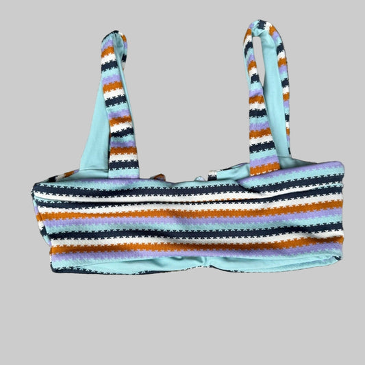 L Space Striped Multicolor Bikini Top - Size Small