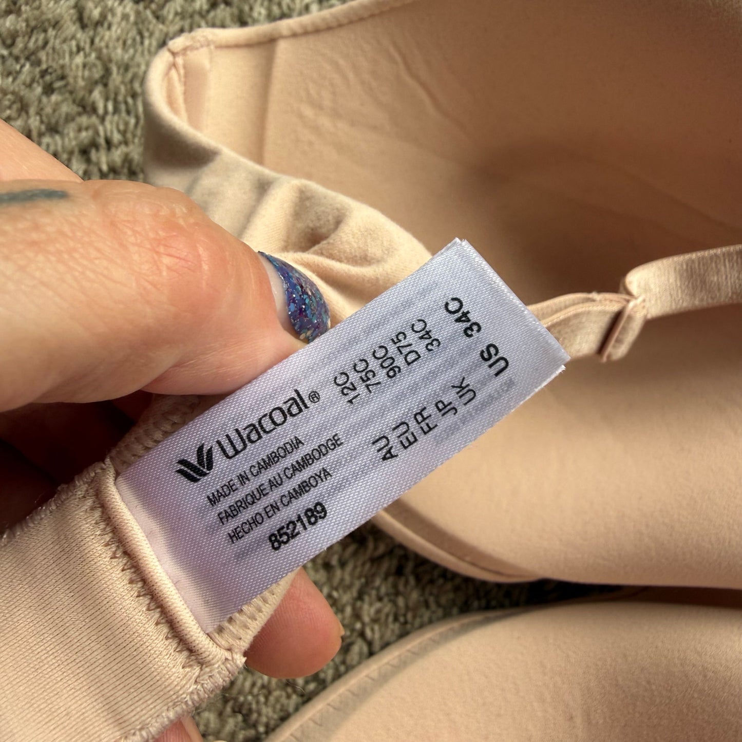 Wacoal Dusty Rose T-Shirt Bra - Size 34C