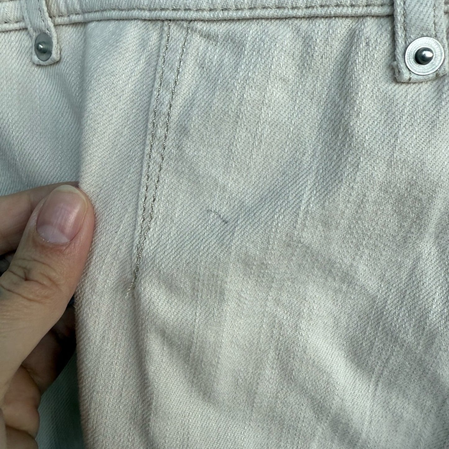 Topshop - Women's Cream Carpenter Pants - Size 6