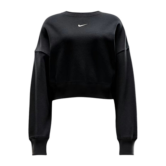 Nike Cropped Oversized Sweatshirt  in Black - Size XXL