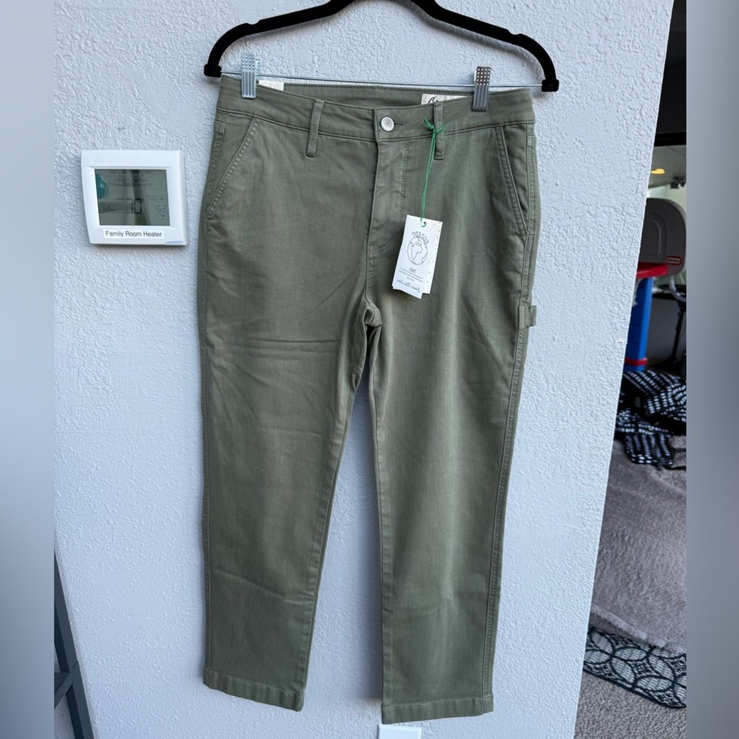 Green Straight Leg Pants - Size 29