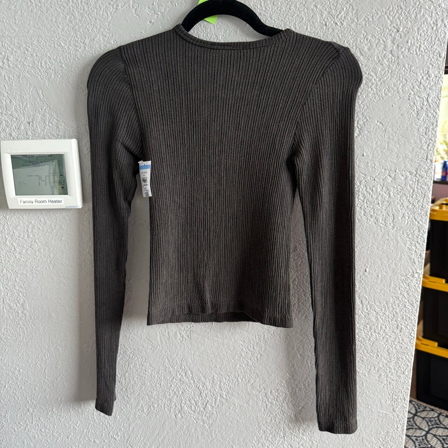 BDG Womens Cross Neck Rib Top - small