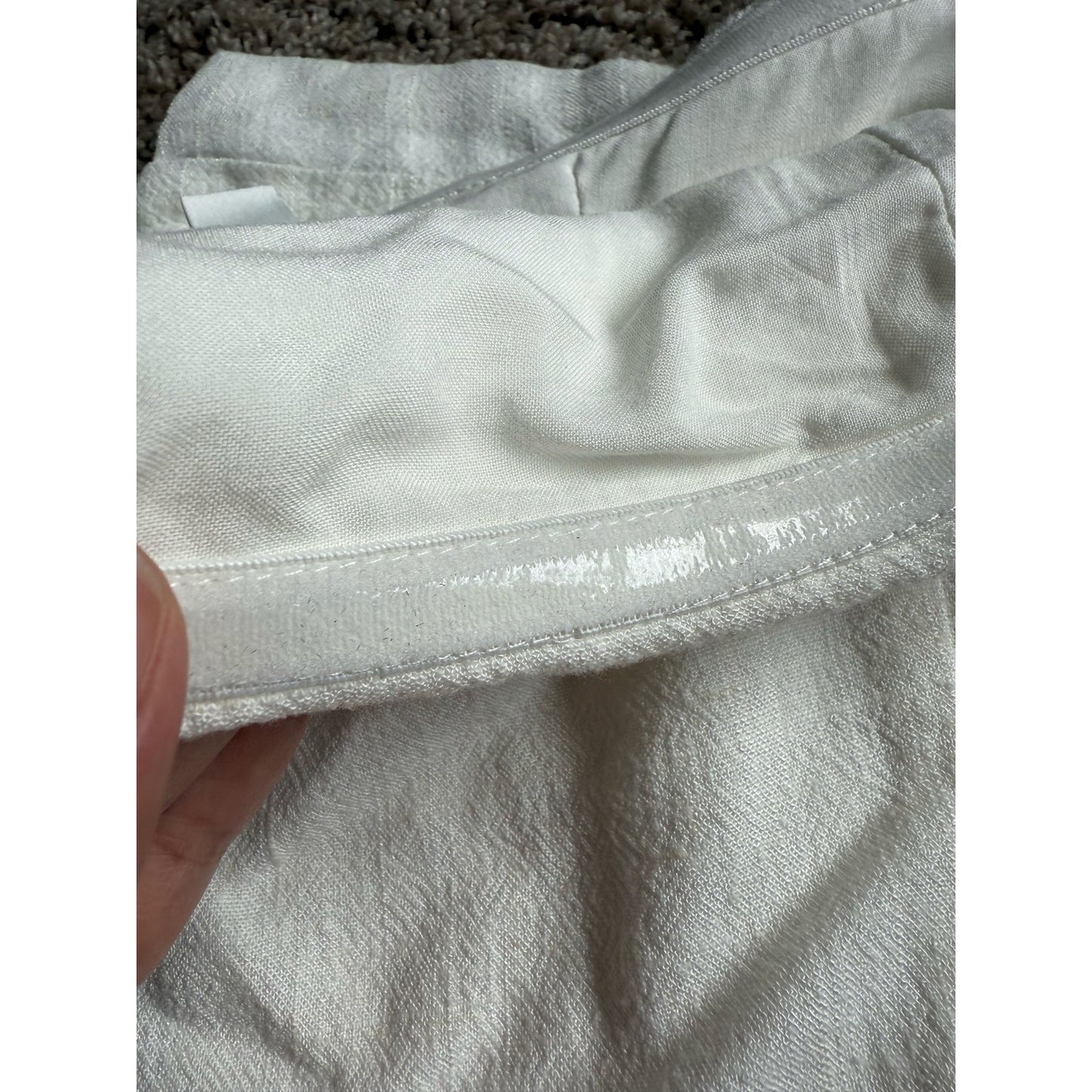 BP Strapless White Dress - Size Large