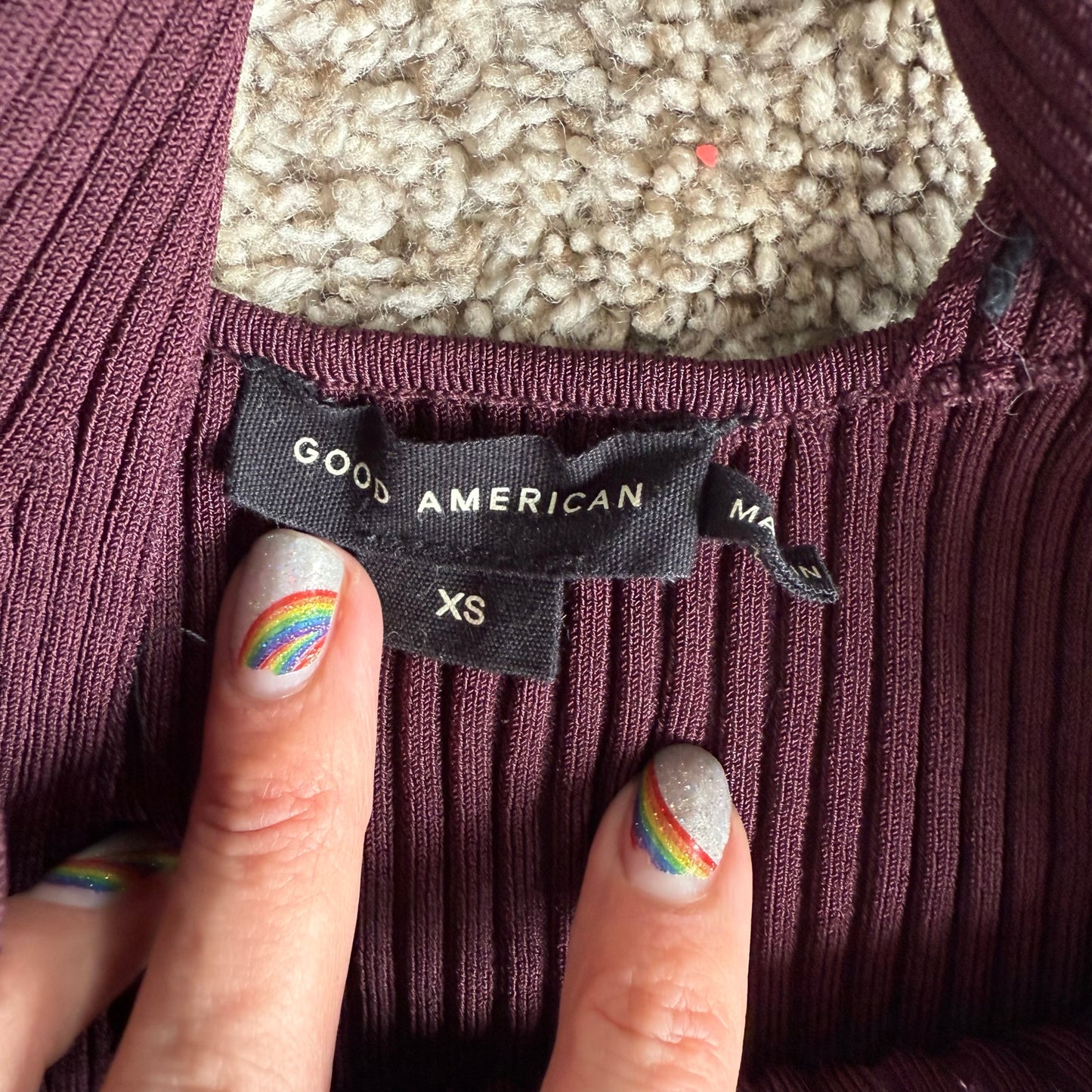 Good American ribbed tank - XS