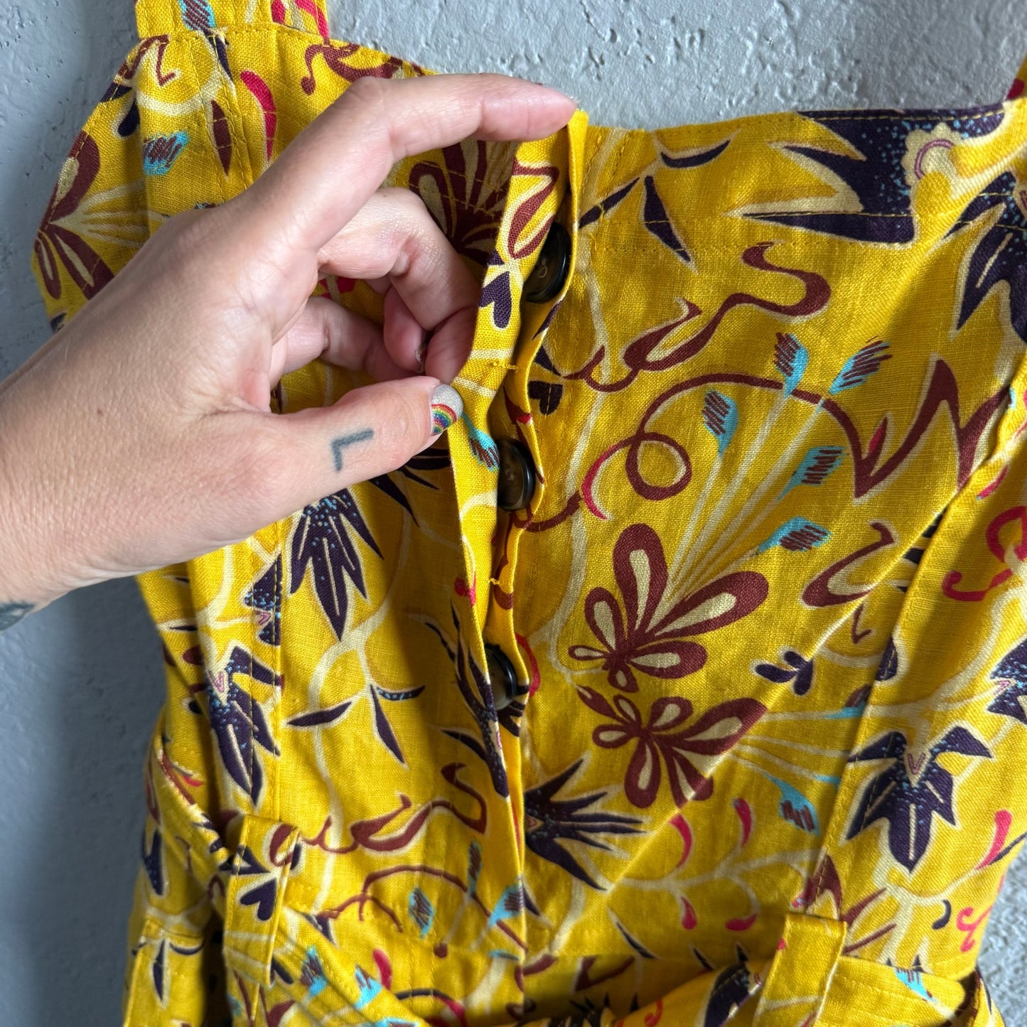 ALC Gilmore yellow linen romper - Size 00