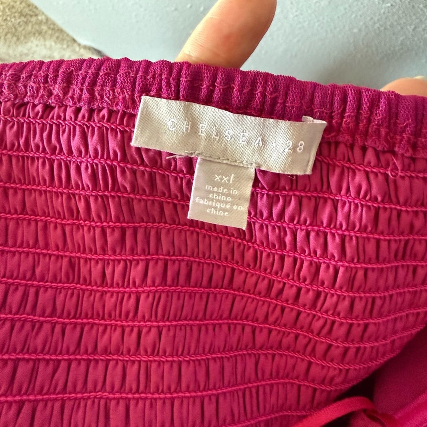 Vibrant Pink Strapless Dress - XXL