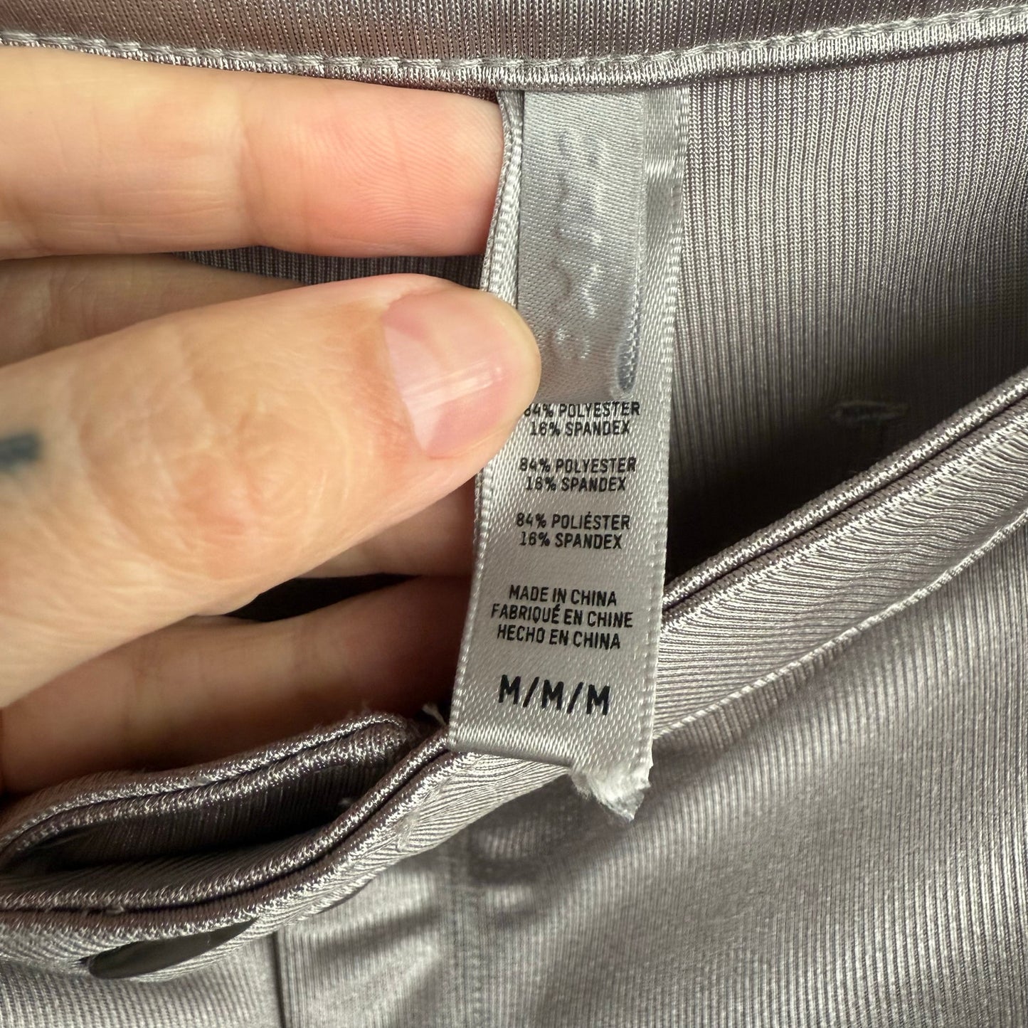 SKIMS Skims Disco Pant Silver -size medium