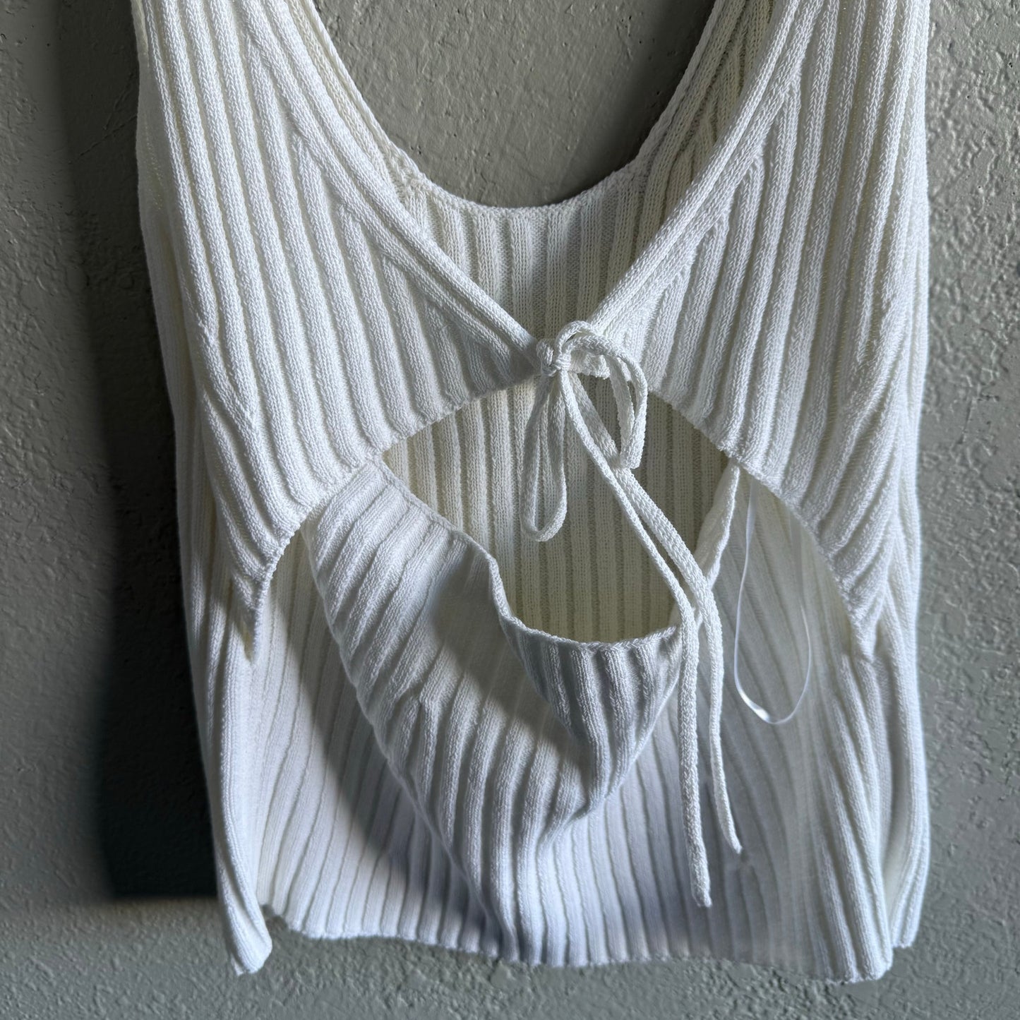 Vince Ribbed Knit Tank - Large