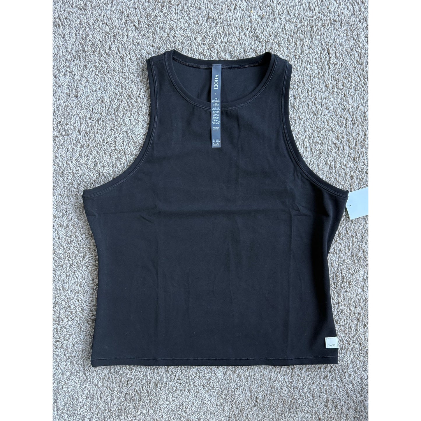 Vuori Tank Black - Large