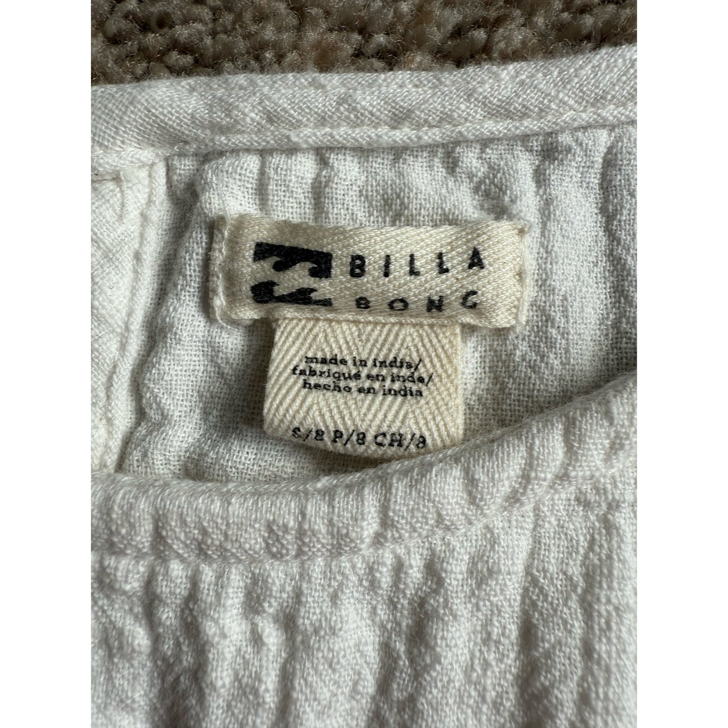 Billabong Baby Doll Dress Size Small