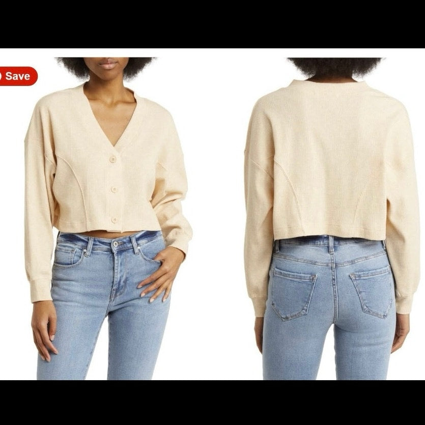 Elodie Crop Cardigan - Size XS