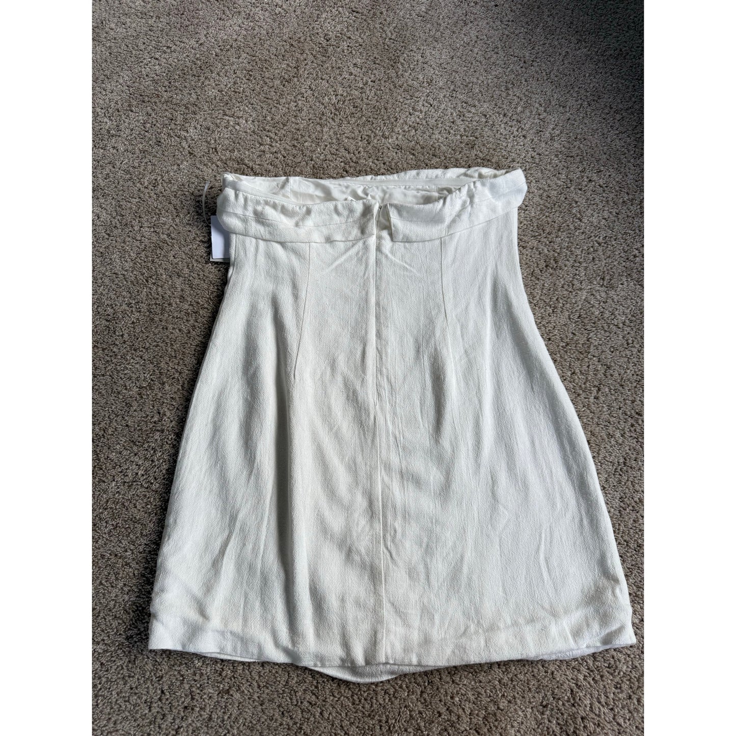 BP Strapless White Dress - Size Large