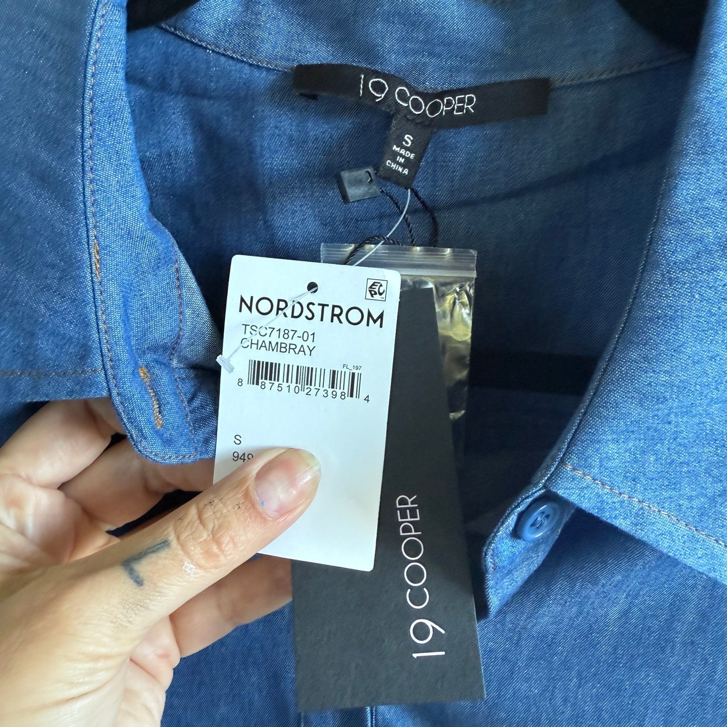 19 Cooper chambray top - small