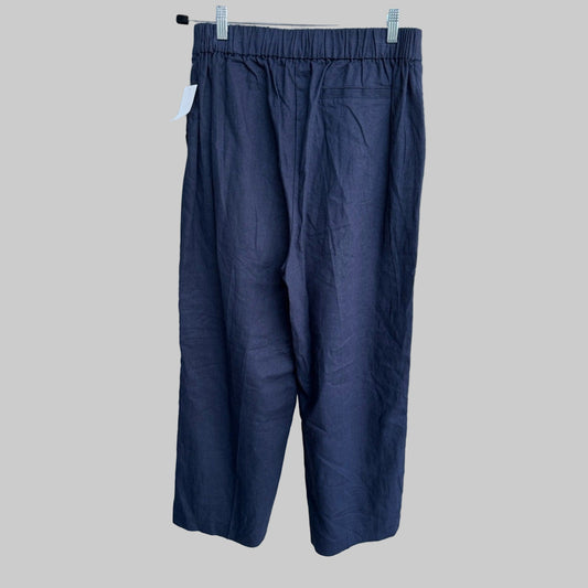 Halogen Linen Pants in Navy Blue - Size Medium