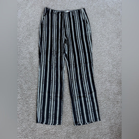 Honor the Gift - Black and White Striped Pants - Size 36 Waist