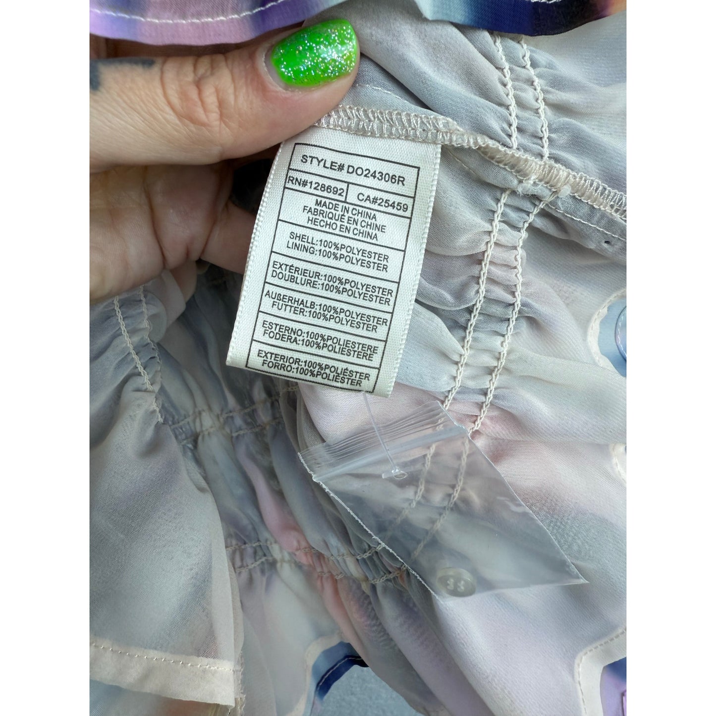 Colorful Steve Madden Top Tie Dye - Size Small - MSRP $69