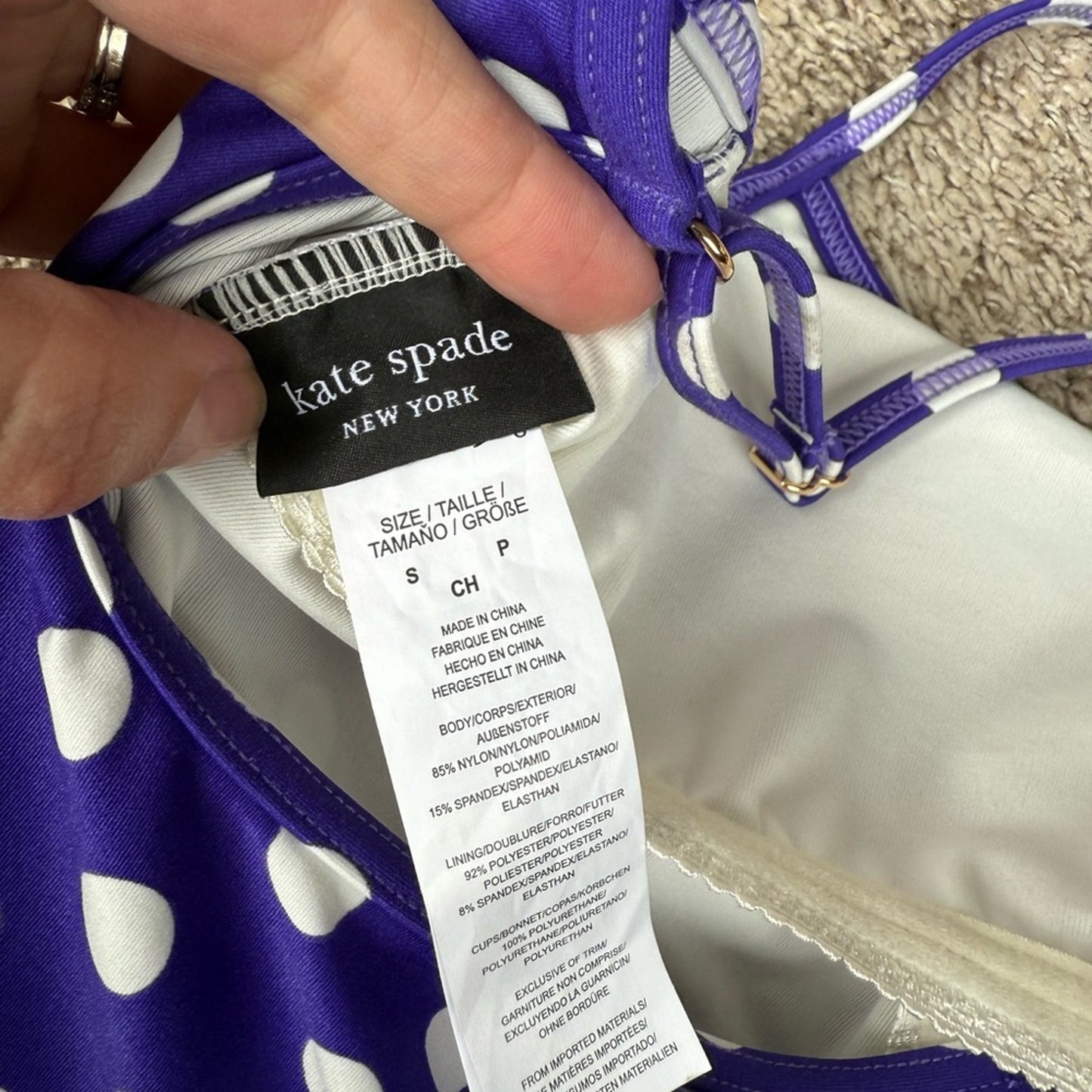 Kate Spade Polka Dot Swimsuit Size Small