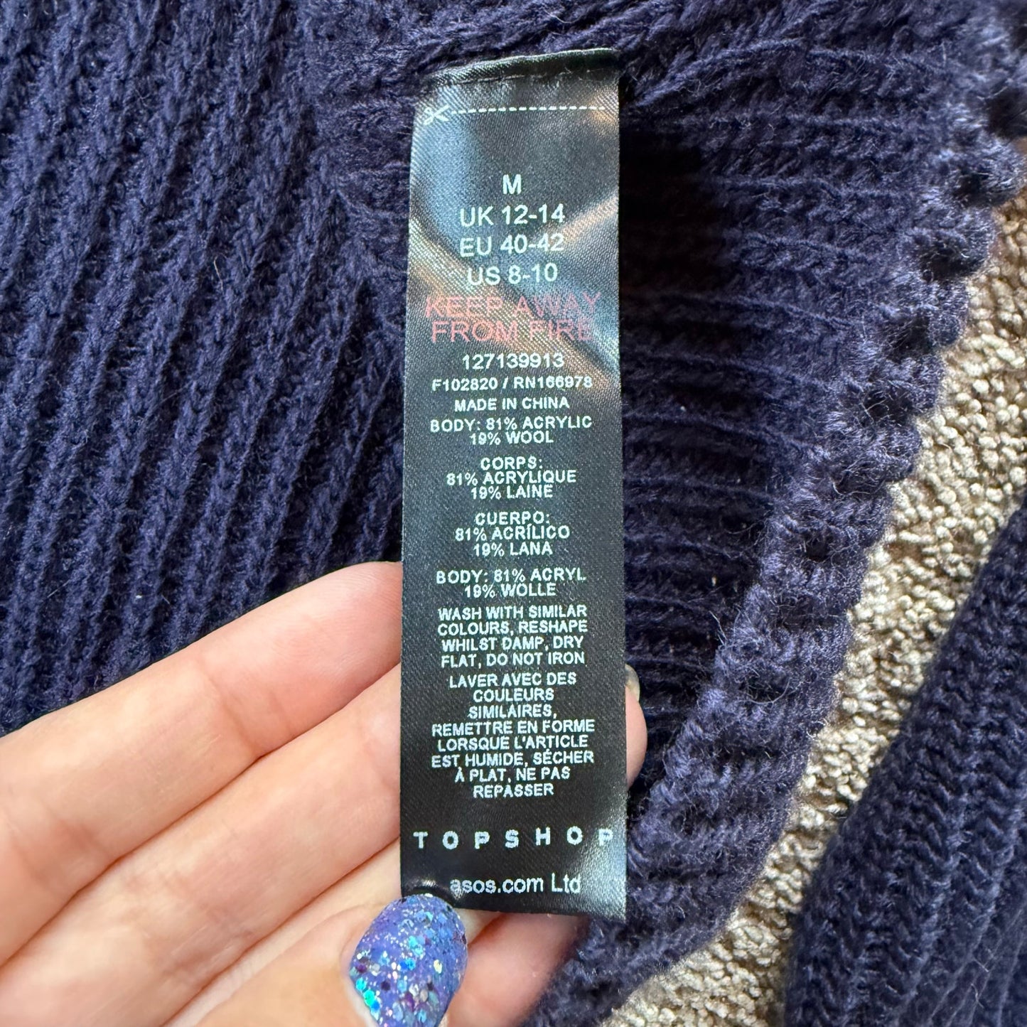 Thick knit Topshop Sweater - medium