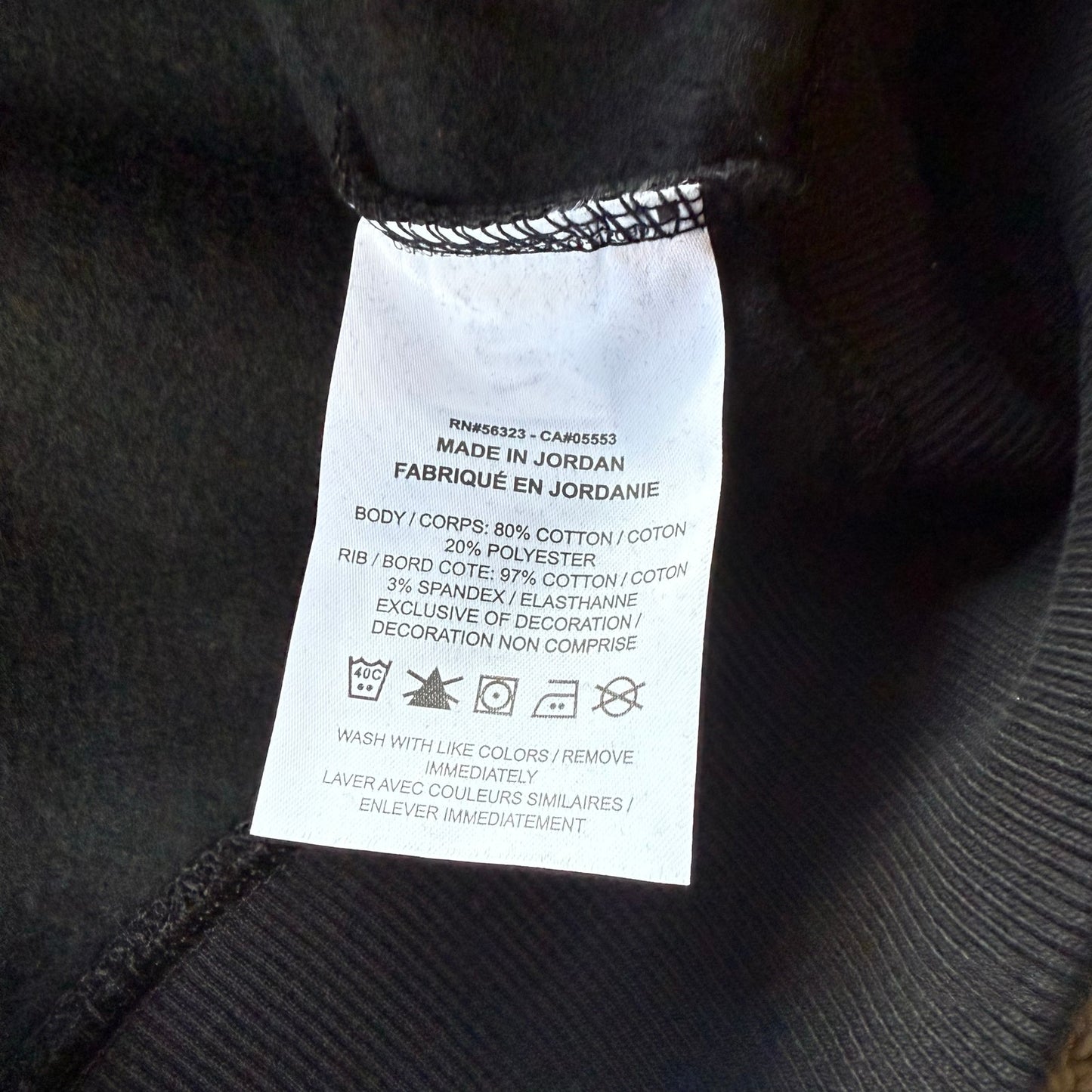 Nike Cropped Oversized Sweatshirt  in Black - Size XXL