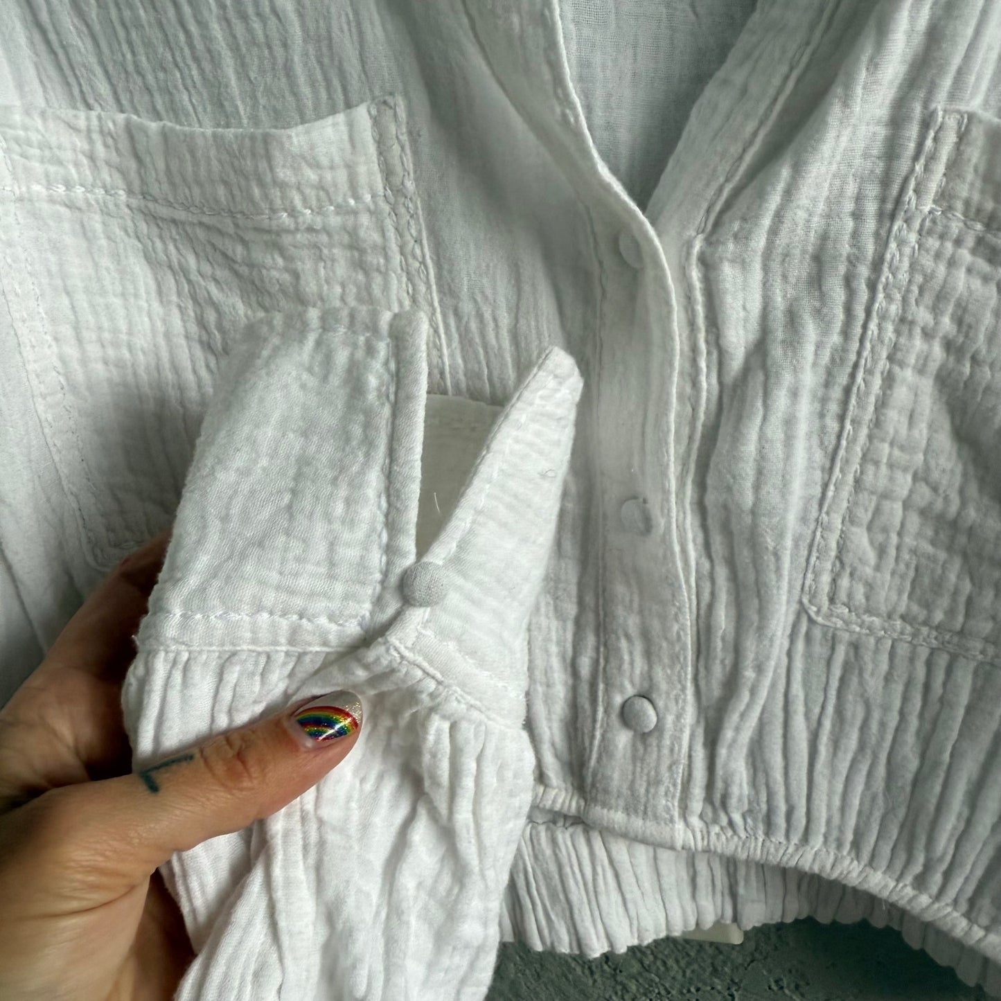 Avec Les Filles cropped long sleeve - small