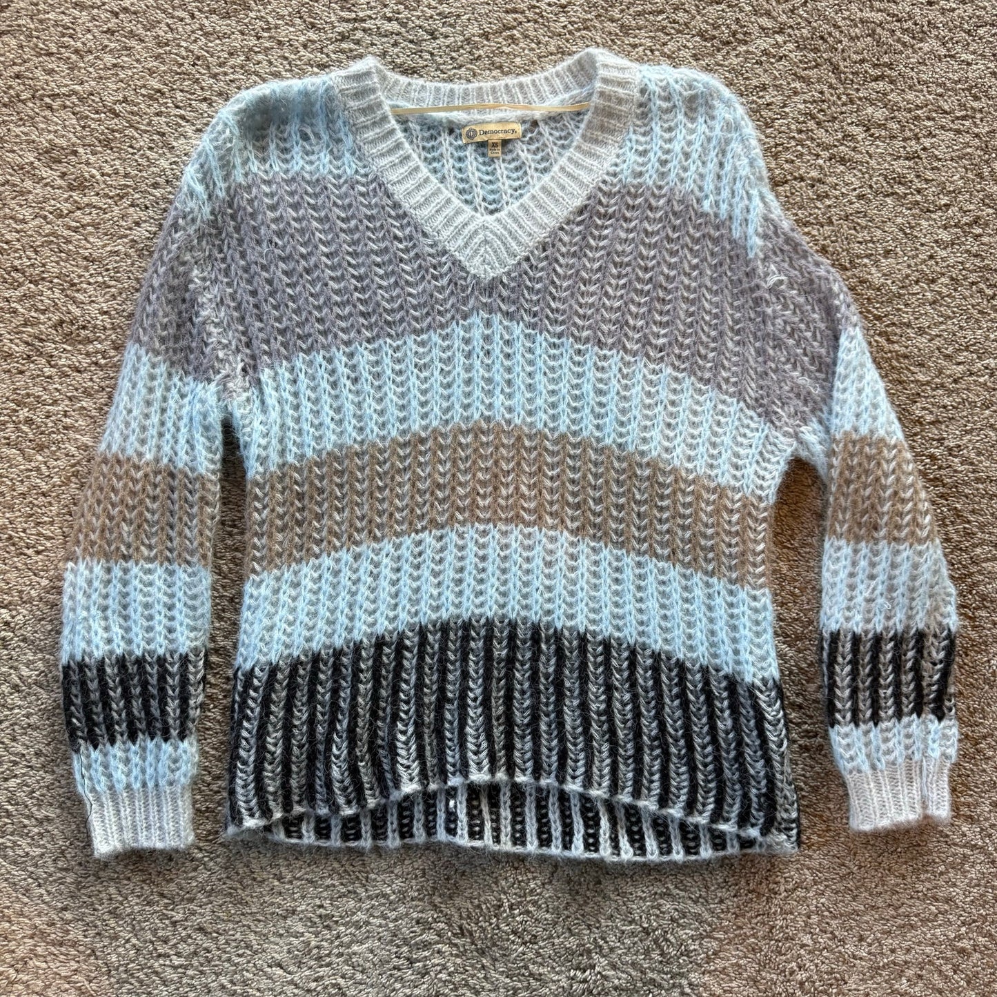 Democracy Striped Sweater - XS