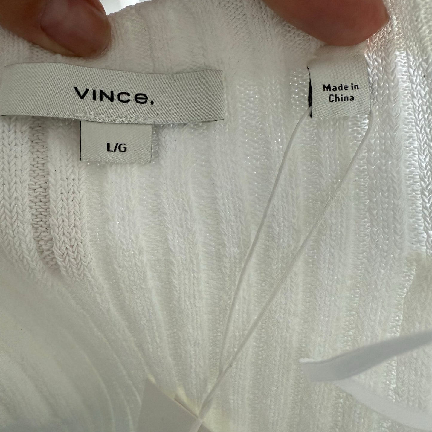Vince Ribbed Knit Tank - Large