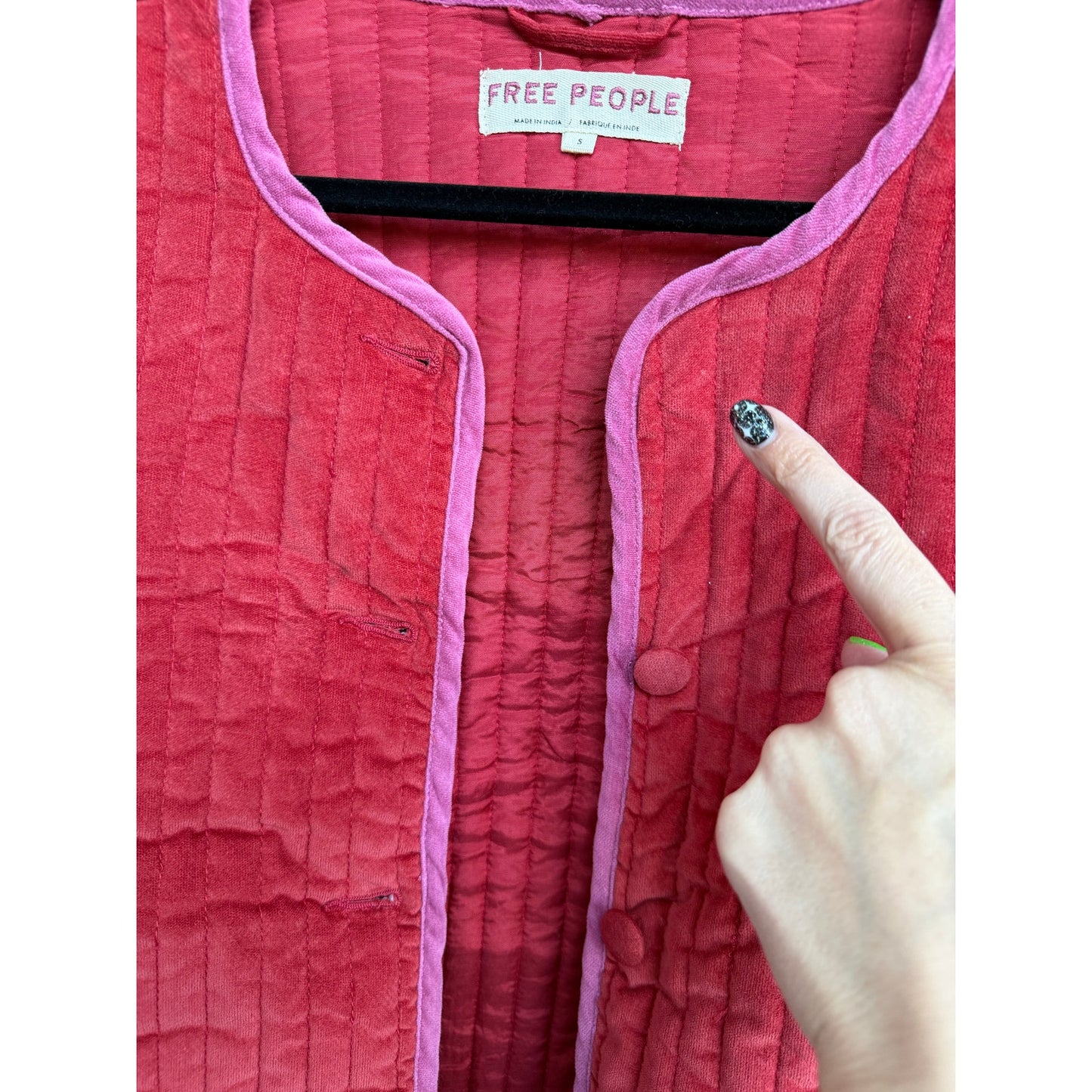 Free People Natalia Quilted Jacket - Size Small