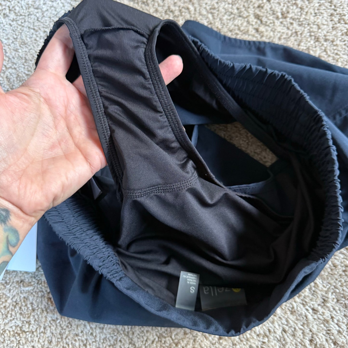Zella Navy Athletic Shorts - Small