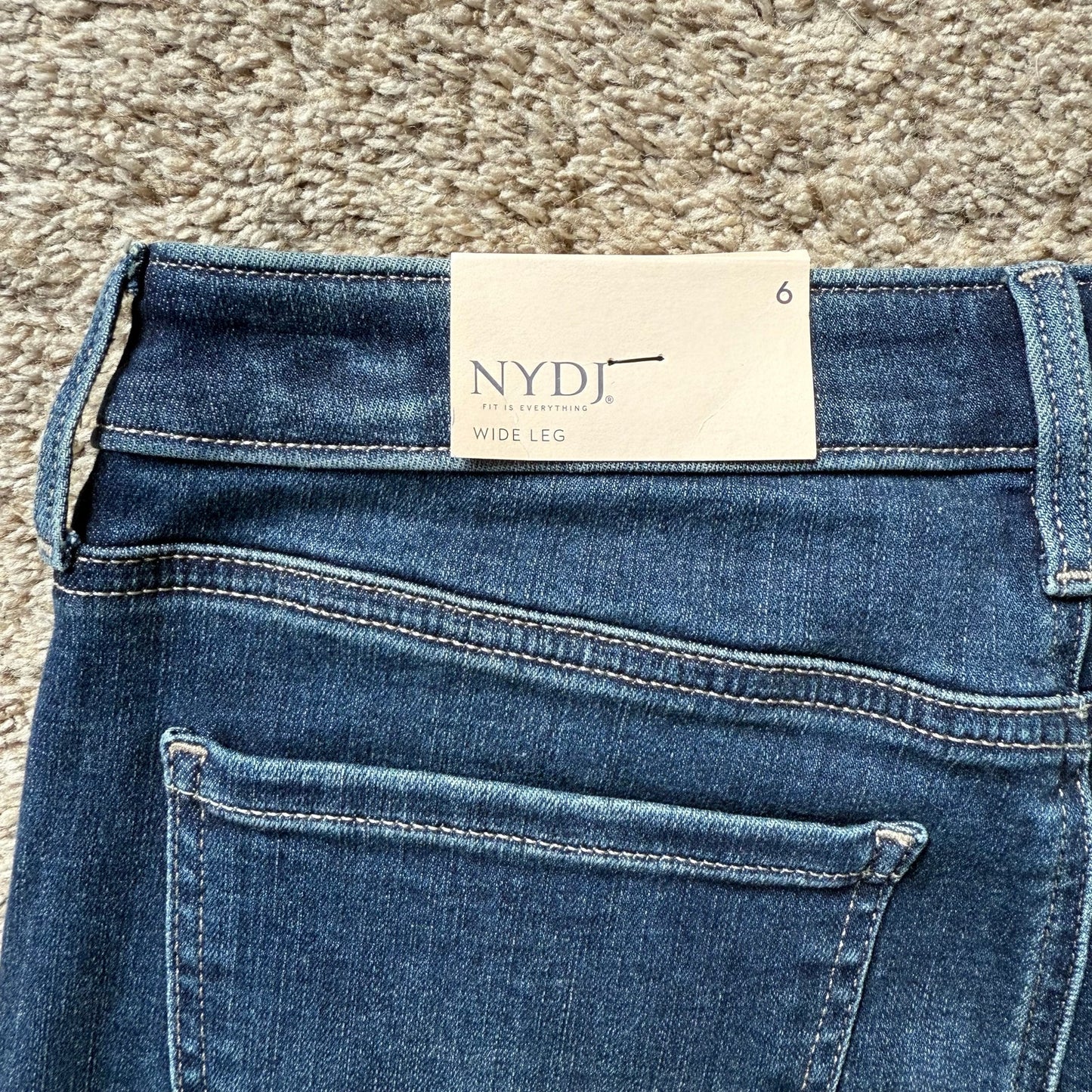 NYJD Teresa Wide Leg Jeans Size 6