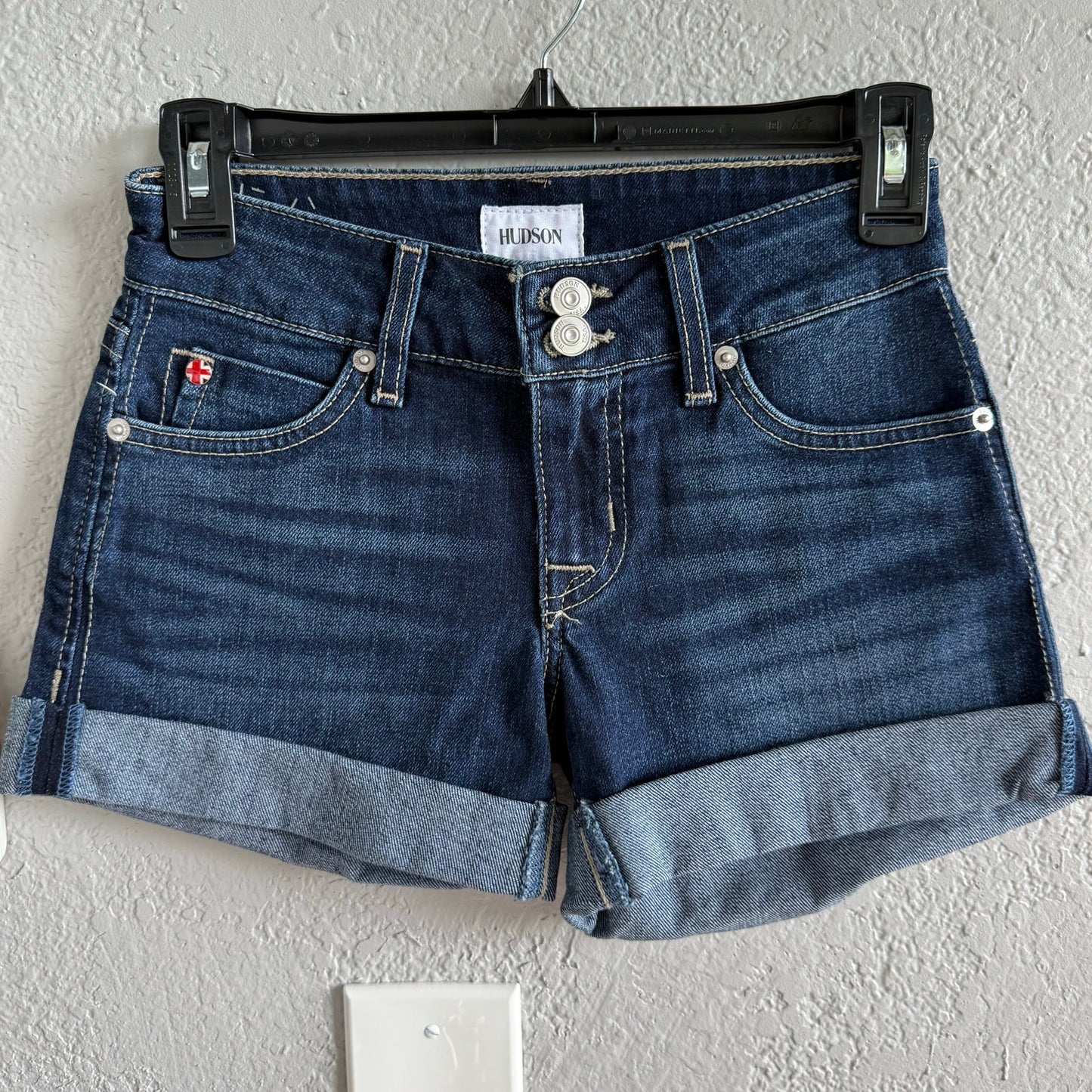 Hudson Rolled Cuff Short Denim Jean Shorts - 23" waist
