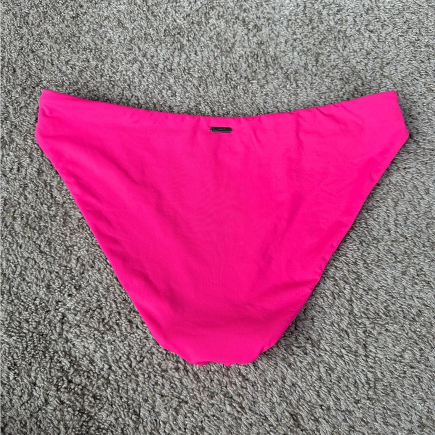 Vibrant Pink Maaji Swirl Bikini Bottom - Size Large