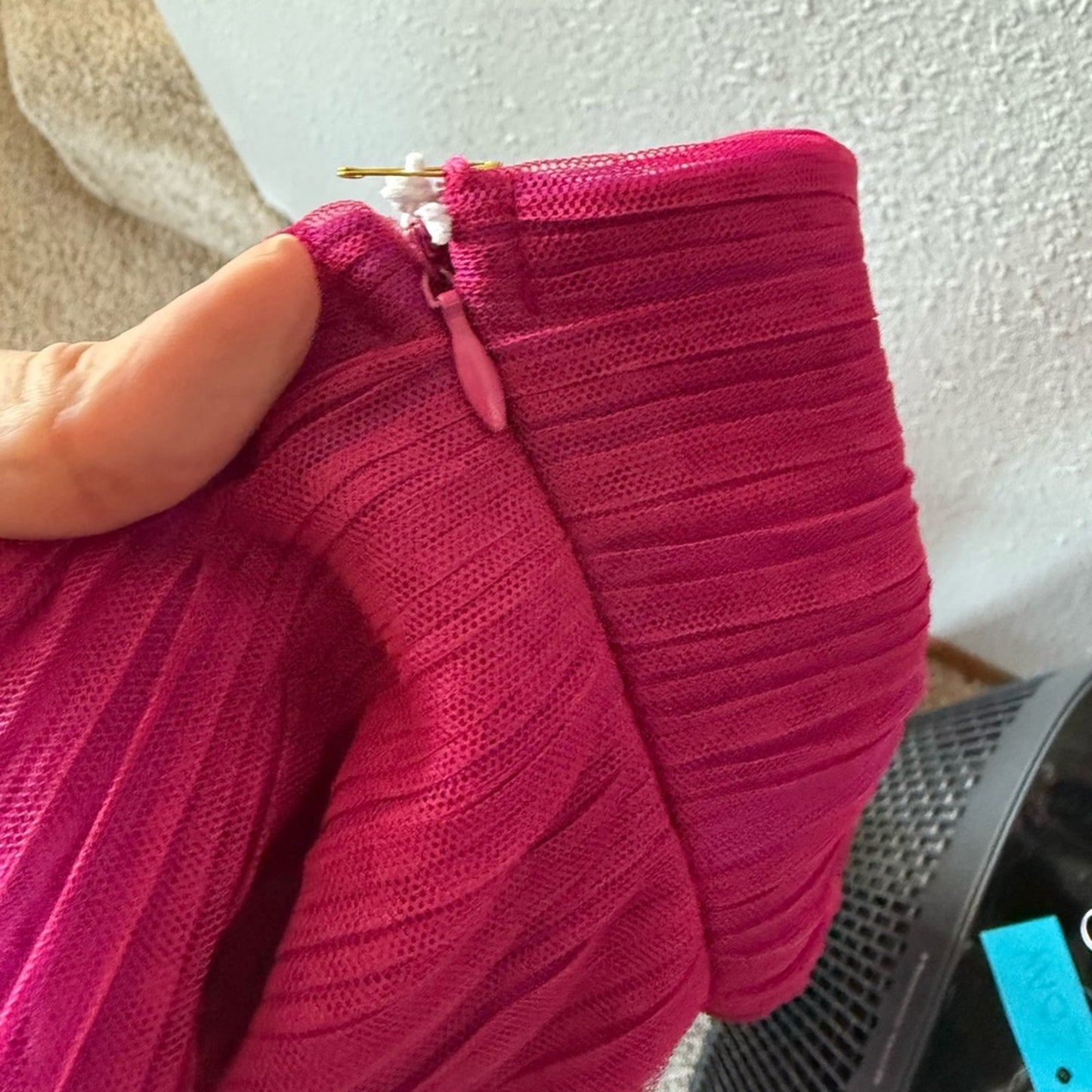 Vibrant Pink Strapless Dress - XXL