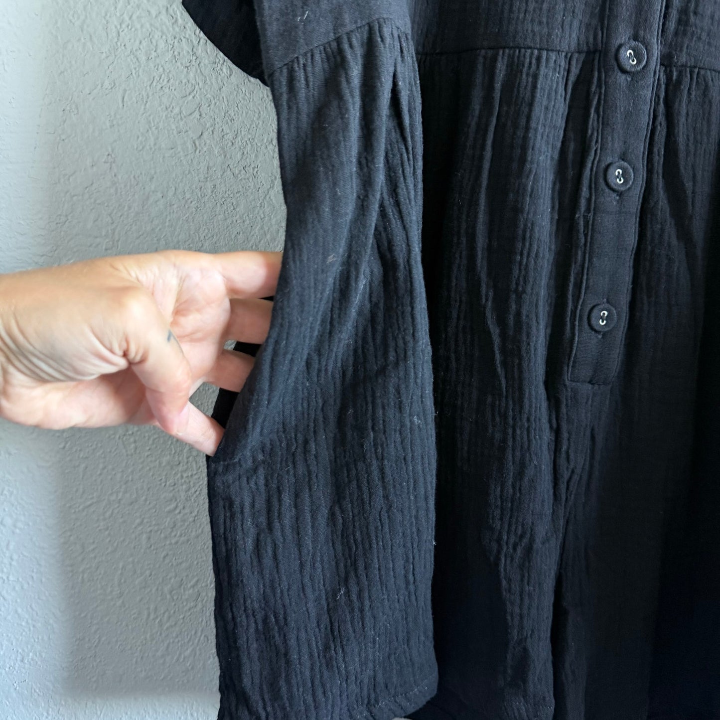 Petal and Pup Black Winny Romper - Size 4