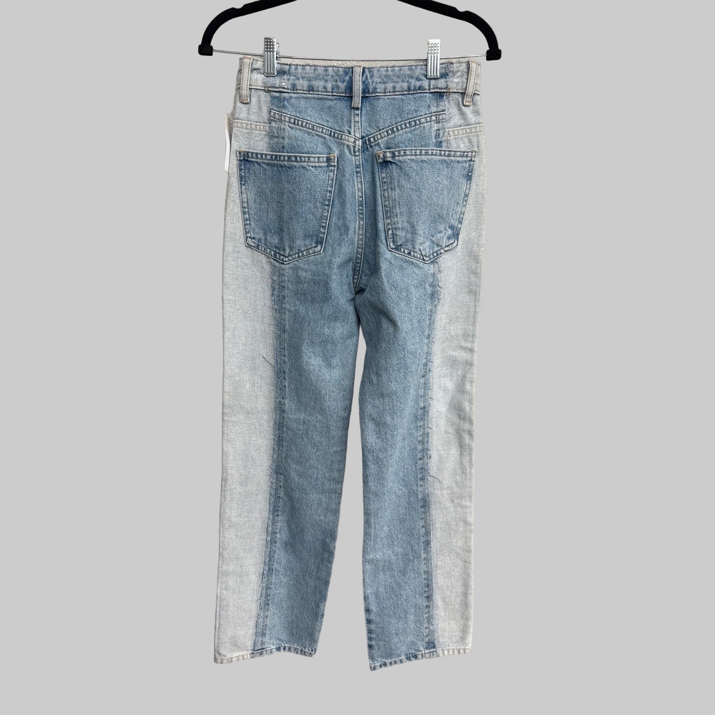 MNG Mixed Denim Straight Leg Jeans - Size 1