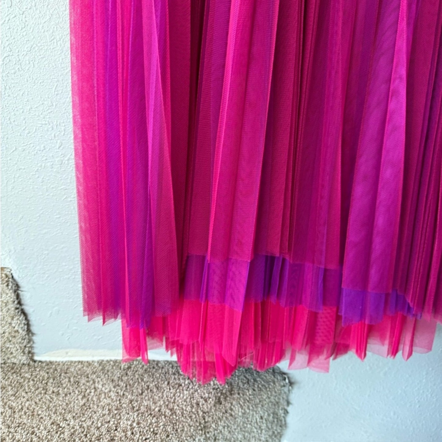 Vibrant Pink Strapless Dress - XXL