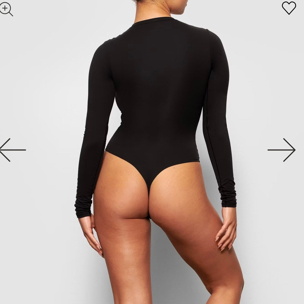 Skims long sleeve body suit - small